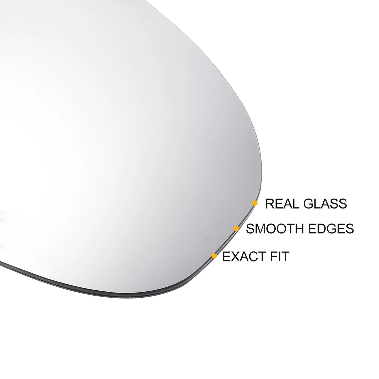 Right Side Heated White Mirror Glass for Hyundai Tucson (2016–2019)