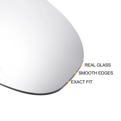 Right Side Heated White Mirror Glass for Hyundai Tucson (2016–2019)