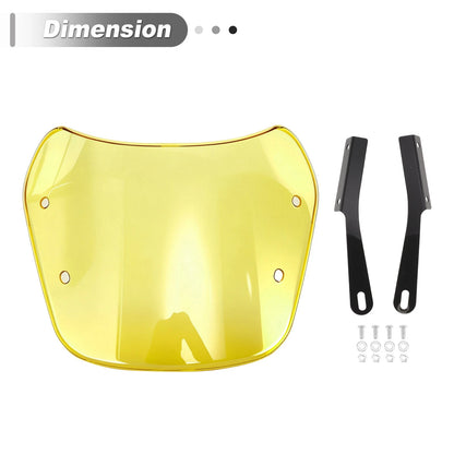 Motorcycle Wind Deflector for Yamaha XJ 400 Diversion (1991–1993) ABS Yellow