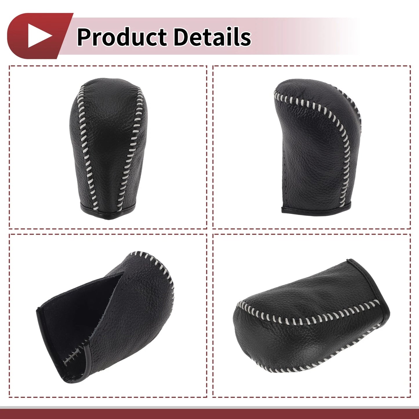 1 Pc Gear Shift Knob Cover for Subaru Forester (2006–2012) Faux Leather