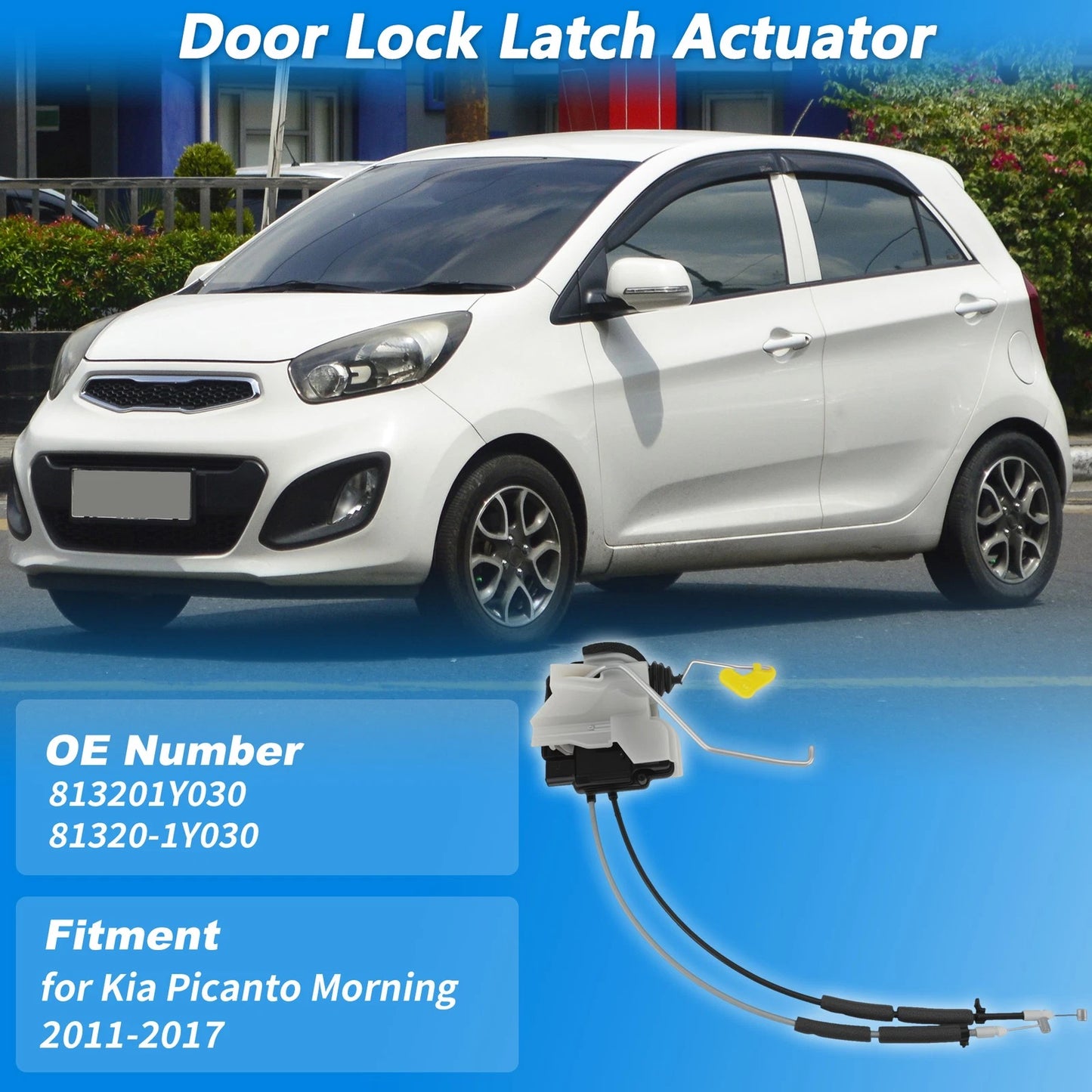 Front Right Power Door Lock Actuator for Kia Picanto (2011–2017) 813201Y030