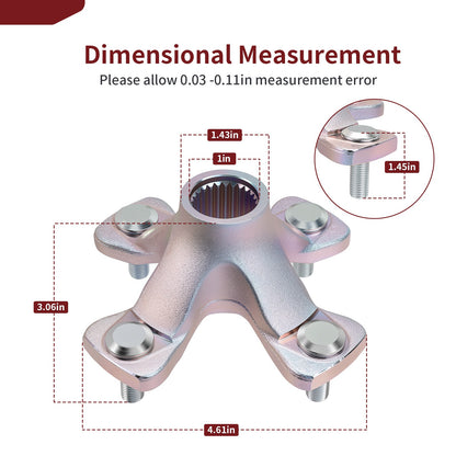 2 Rear Wheel Hubs for Suzuki QuadSport Z400 QuadRacer 450 (2006–2014)