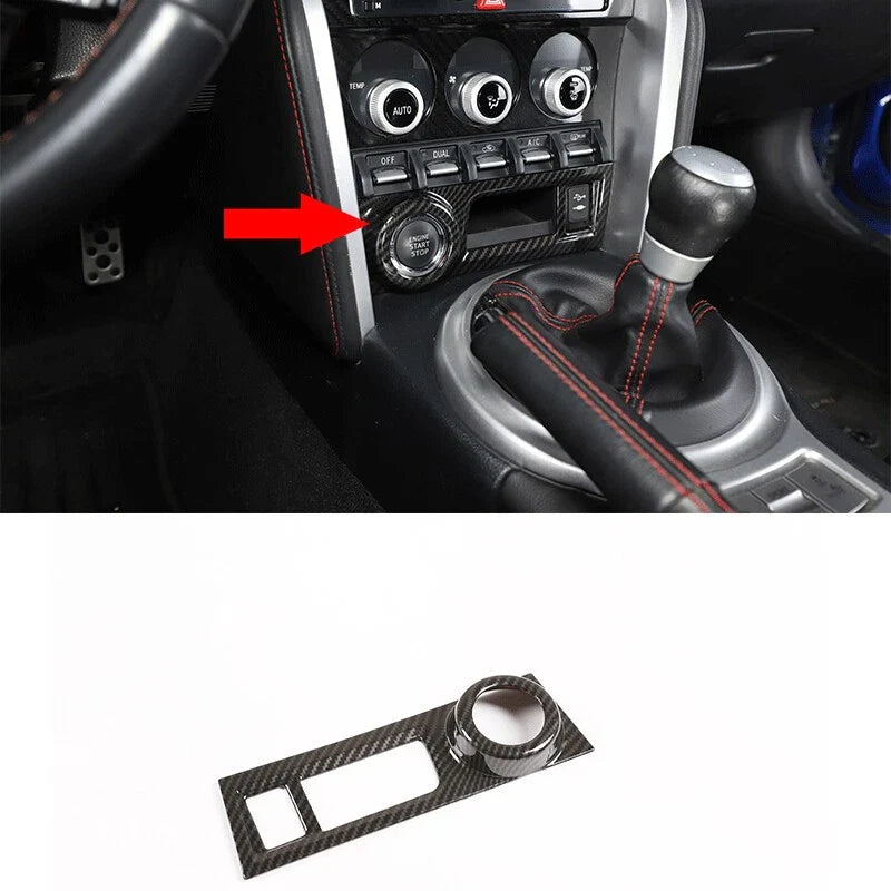 6 x Carbon Fiber Interior Trim Cover Set for Toyota GT86 Scion FR-S Subaru BRZ