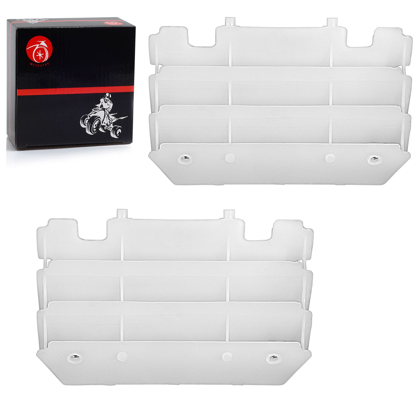 2 Radiator Louver Guards for Kawasaki KX125 KX250 (1997–2004)