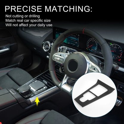 Center Console Panel Sticker for Mercedes-Benz GLA Class (2020-2021) Black Gray