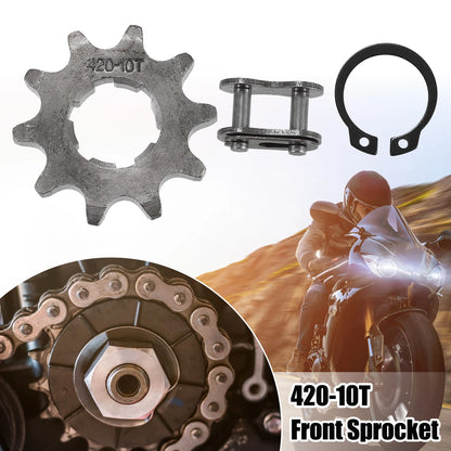 Set of 1 Front Engine Sprocket for Dirt Bike Mini Bike (420 10T 20mm)