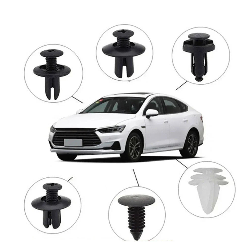 100Pcs Body Push Retainer Pins for Bumper Door Trim Panel Fasteners