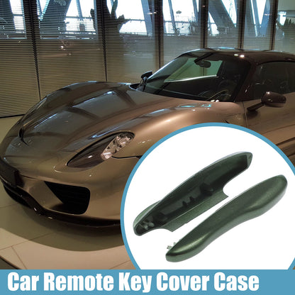 Set of 2 Car Remote Key Side Cover Cases for Porsche Taycan 911 (2020–2021) Green