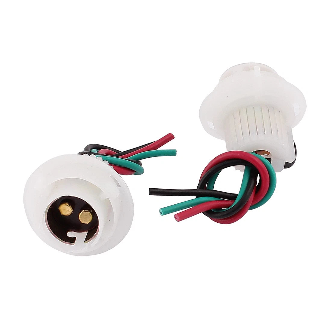 2X BAY15D 1157 Bulb Socket Extension Wires for LED Lamp Light Holder