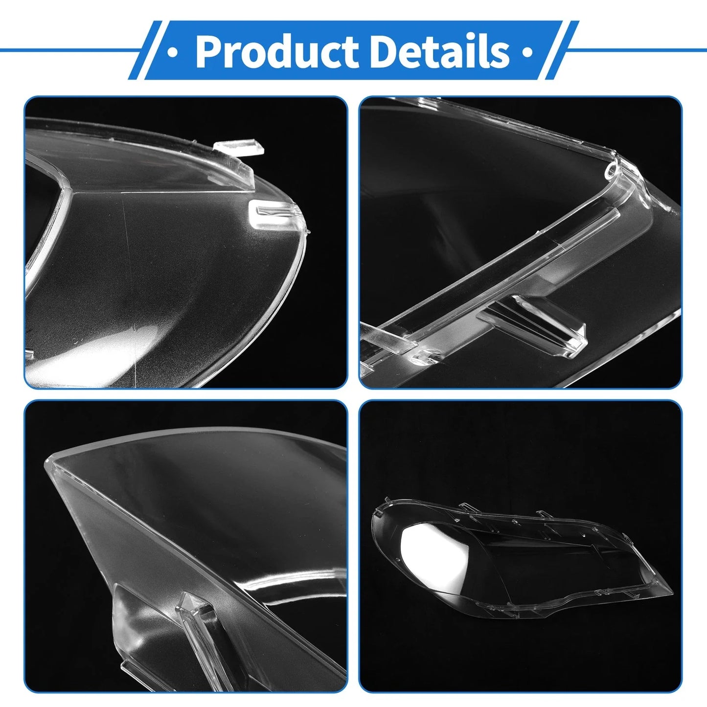 1 Pcs Front Left Headlight Lens Cover for BMW X5/E70 (2008-2013)