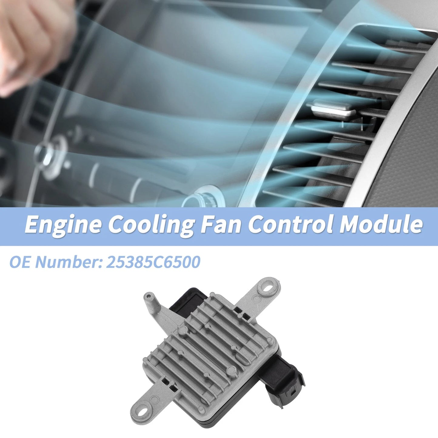 Engine Cooling Fan Control Module No. 25385C6500 for Kia Sorento (2016–2018)