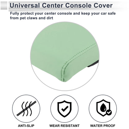 Center Console Cover for Car (12.6"x7.87"x1.97", Light Green)