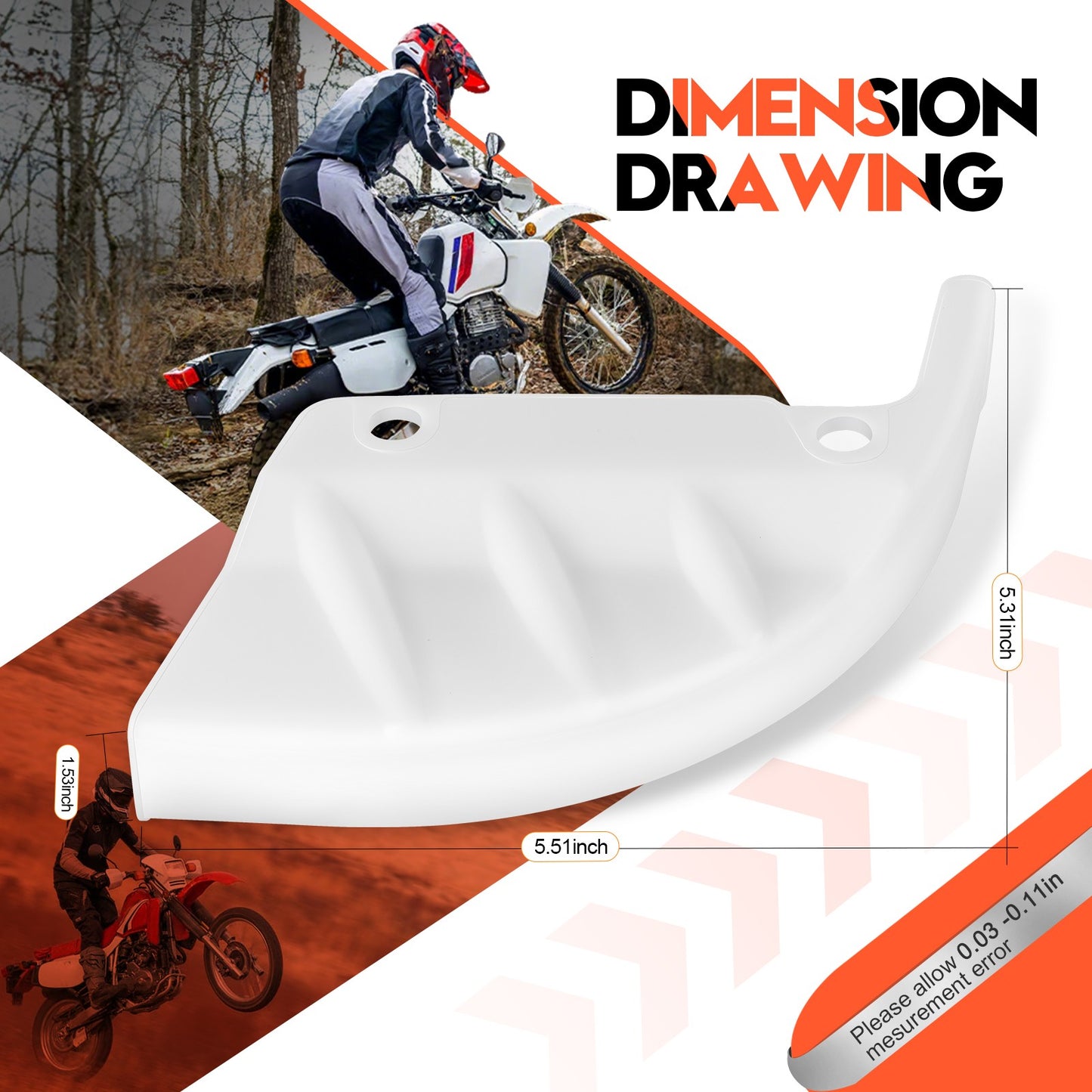 Rear Disc Brake Guard Cover for Honda XR600R XR650L (1991–2024)
