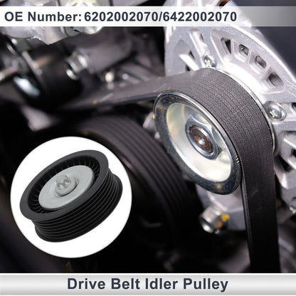 Drive Belt Idler Pulley for Mercedes-Benz M-Class (2005-2011) 1 x Black