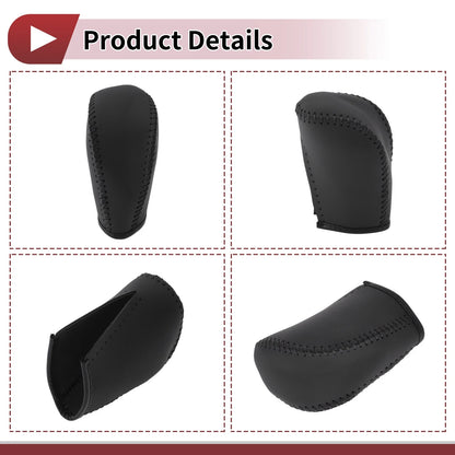 1 Pc Gear Shift Knob Cover for Subaru Forester (2006–2012) Black Faux Leather