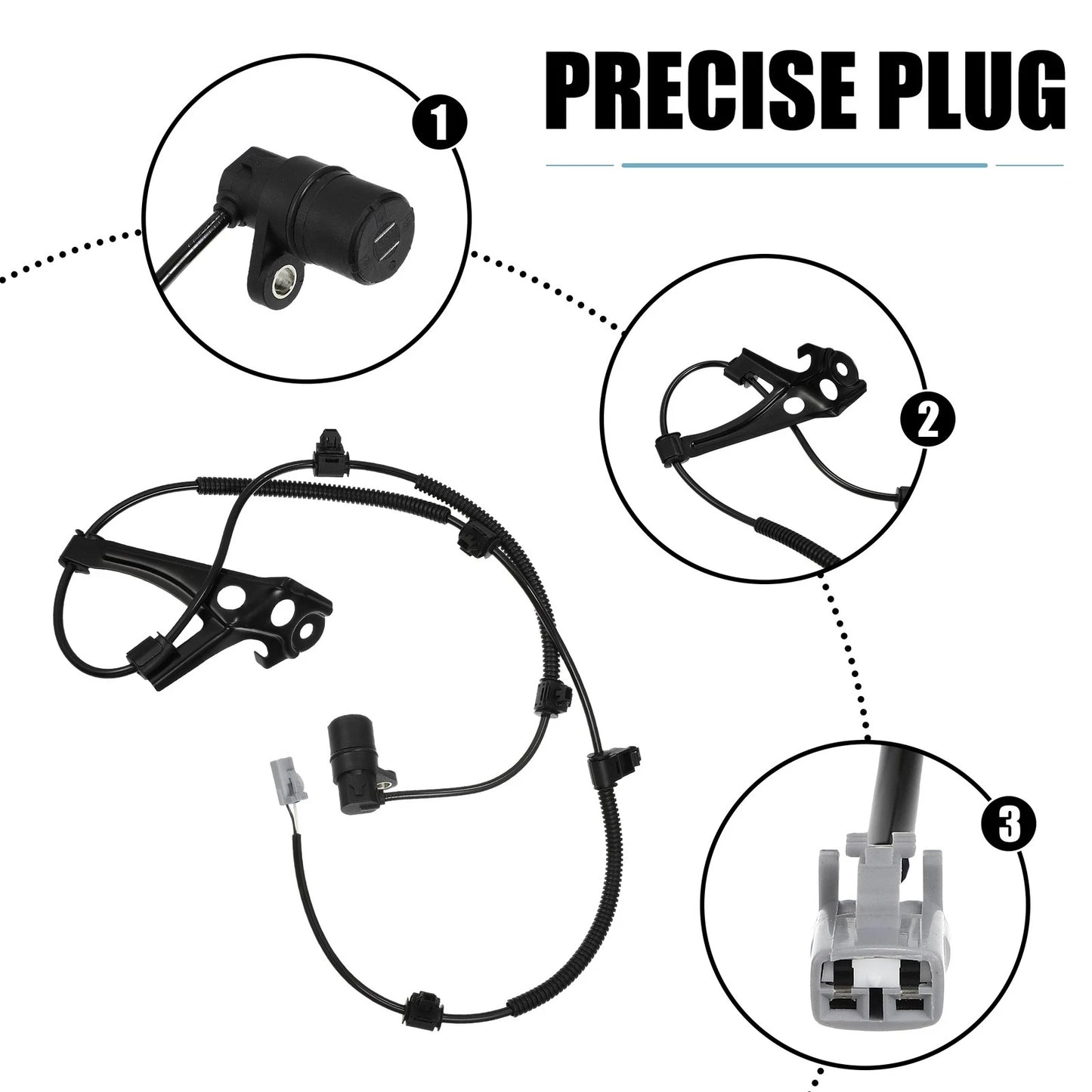 Rear Right ABS Wheel Speed Sensor for Lexus LX470 (1998–2007) 89545-60030