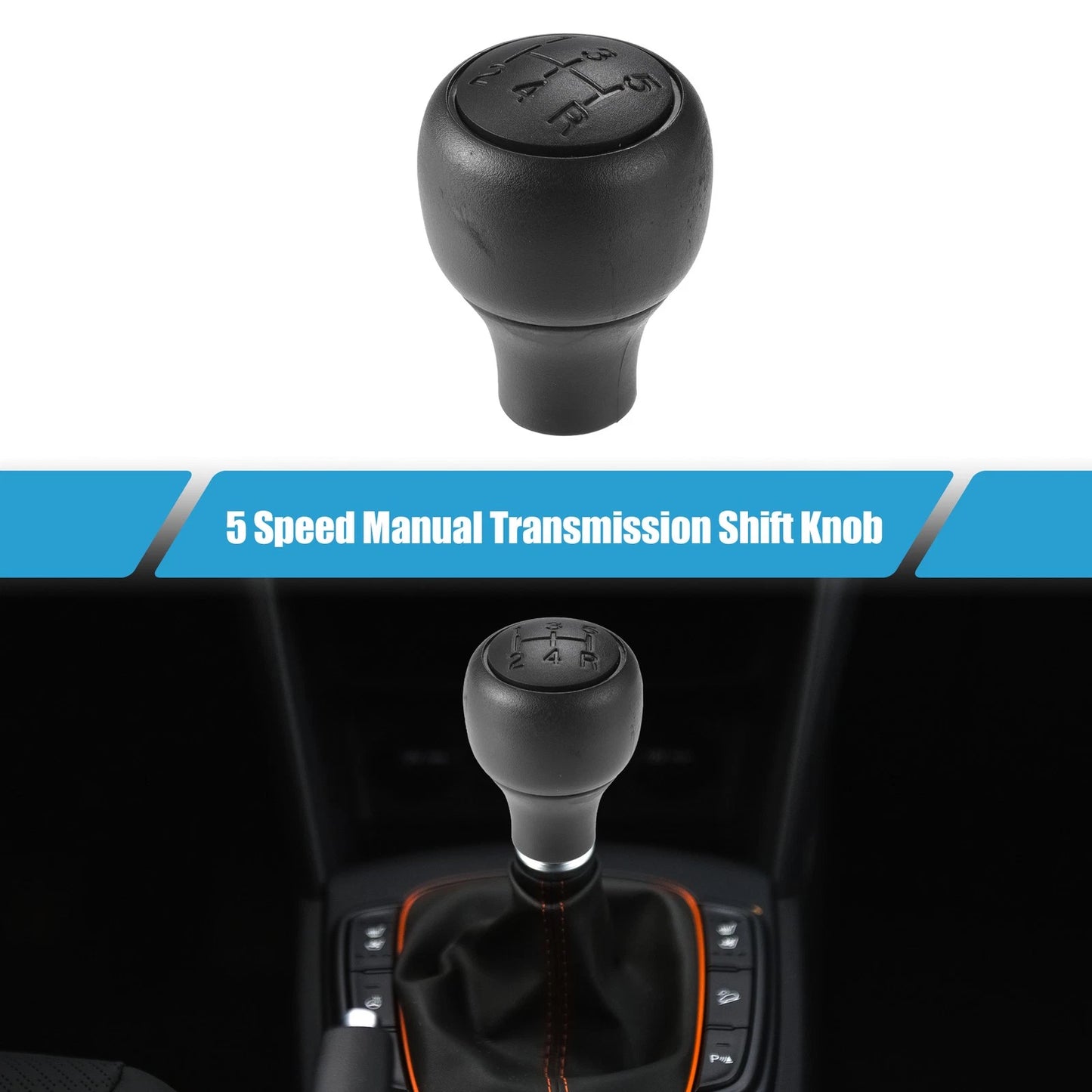 5 Speed Manual Transmission Shift Knob for Ranger (1988–2011) ABS Black