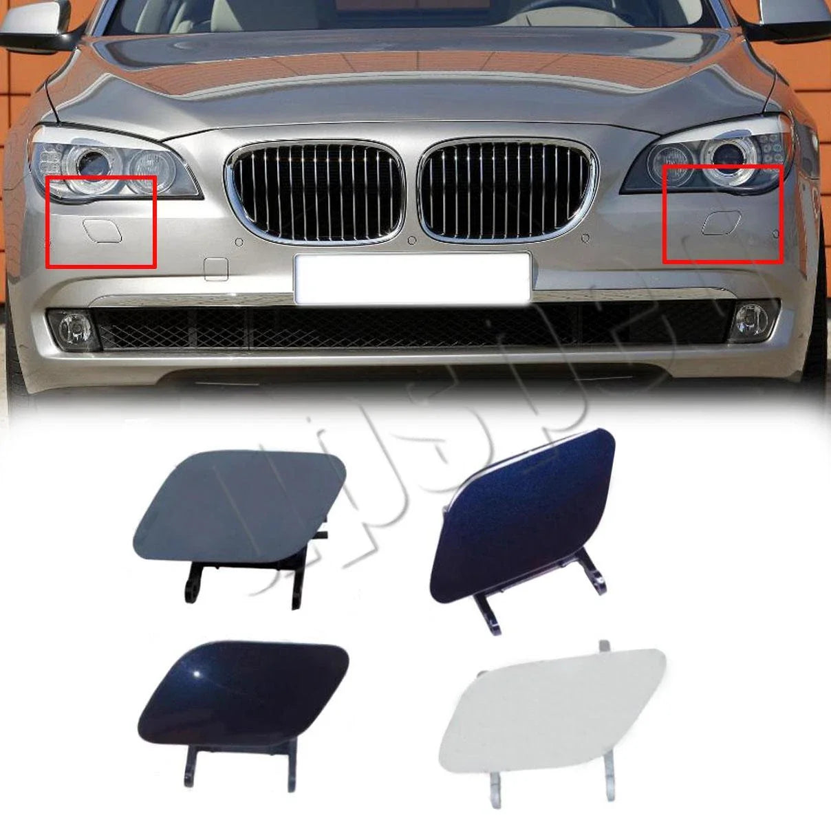 Bumper Headlight Washer Cover Cap for BMW 7-Series F01 F02 (2009–2012)