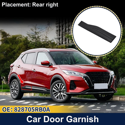 Rear Right Door Side Lower Trim No. 828705RB0A for Nissan Kicks (2018–2023)