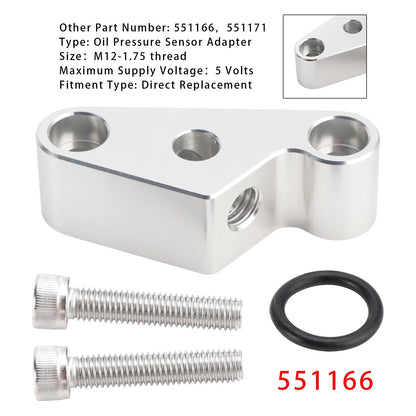 Oil Pressure Sensor Adapter Port 551166 for Gen 5 LT Valley Pan (2014–2023)