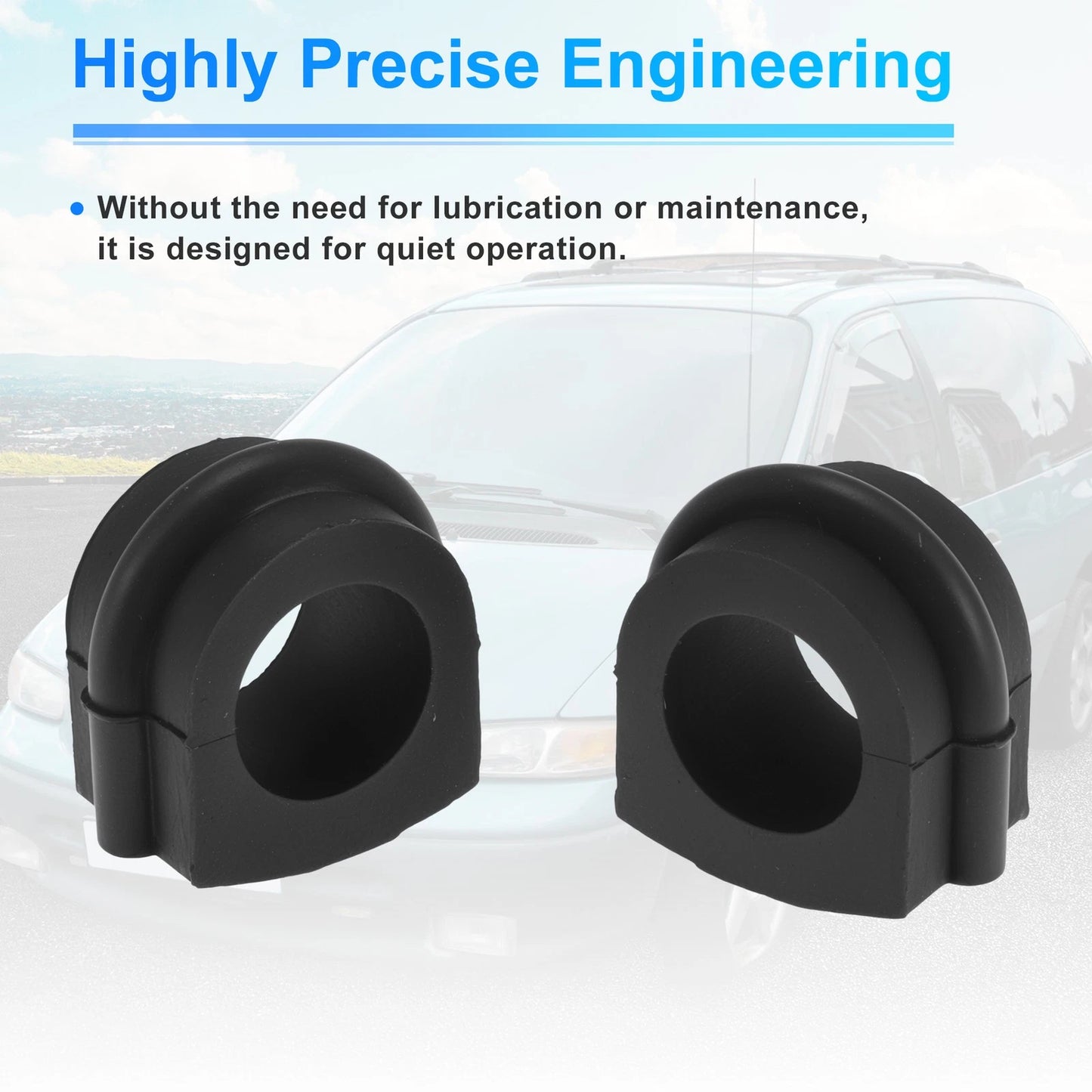 K90024 Front Side Stabilizer Sway Bar Bushing Kit for Infiniti QX4 (1997–2003)