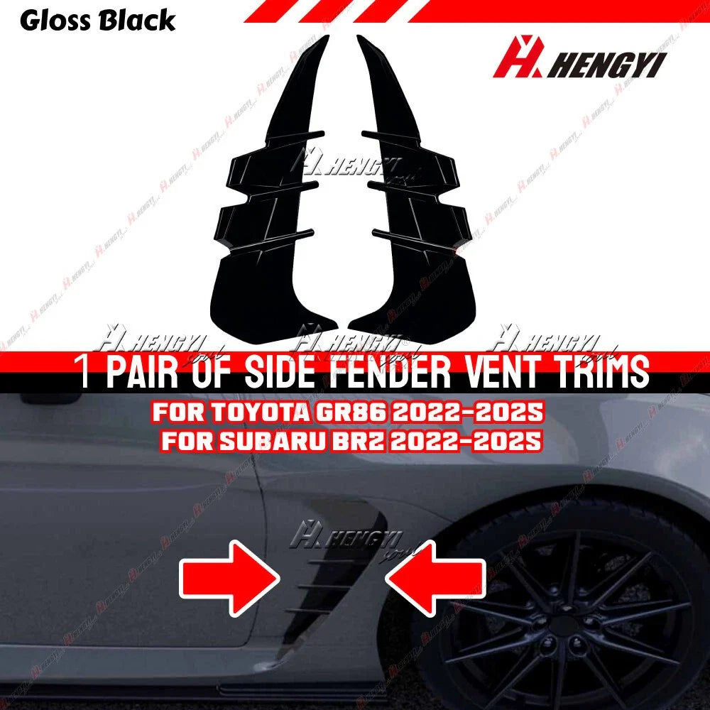 Fender Scoop Splitter Spoiler Trims Cover for Toyota GR86 / Subaru BRZ (22–25)