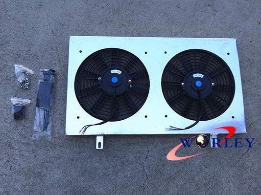 Aluminum Fan Shroud w/ Fans for Nissan Skyline S13 R32 (1989-1994)