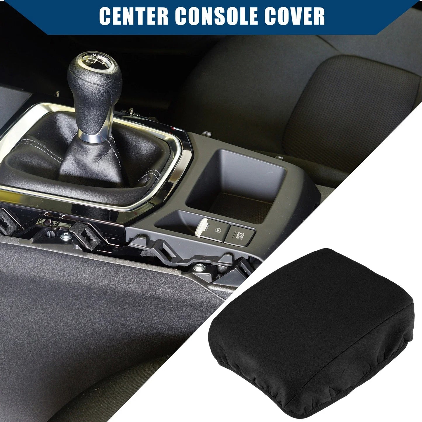 Center Console Armrest Cover for Honda CR-V 2017-2022 Neoprene Black