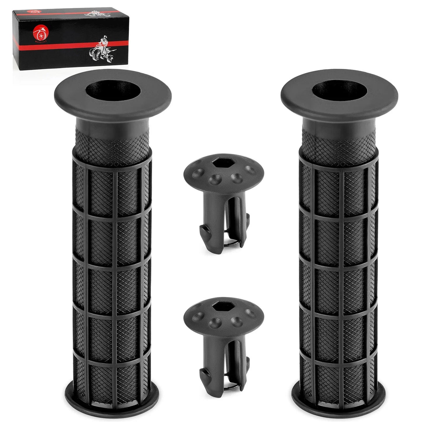 Handlebar Grips & End Caps for Honda Recon/Rancher/Foreman/Rubicon/Rincon (1999–2012)