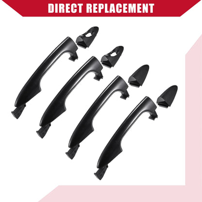 Set of 2 Door Handles for Hyundai Accent (2010–2017) 82651-1R000/82661-1R000
