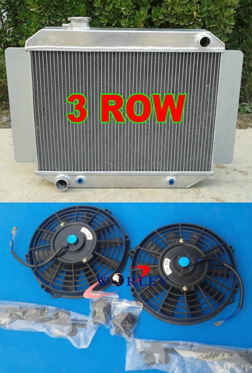 3-Row Aluminum Radiator with Fan for Holden Kingwood Torana (HG-HZ)