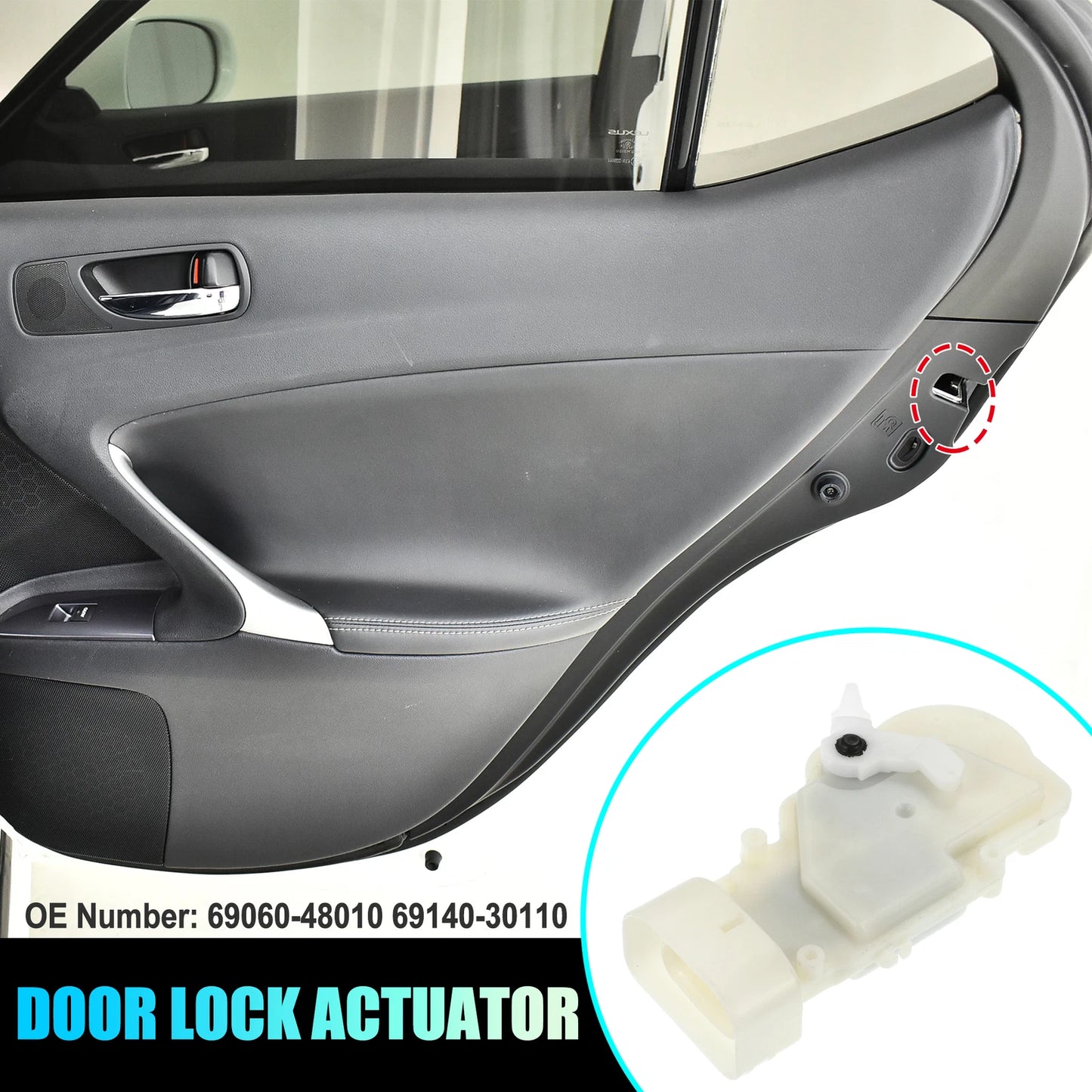 Rear Left Power Door Lock Actuator for Lexus GS300 (1998–2005) 69060-48010
