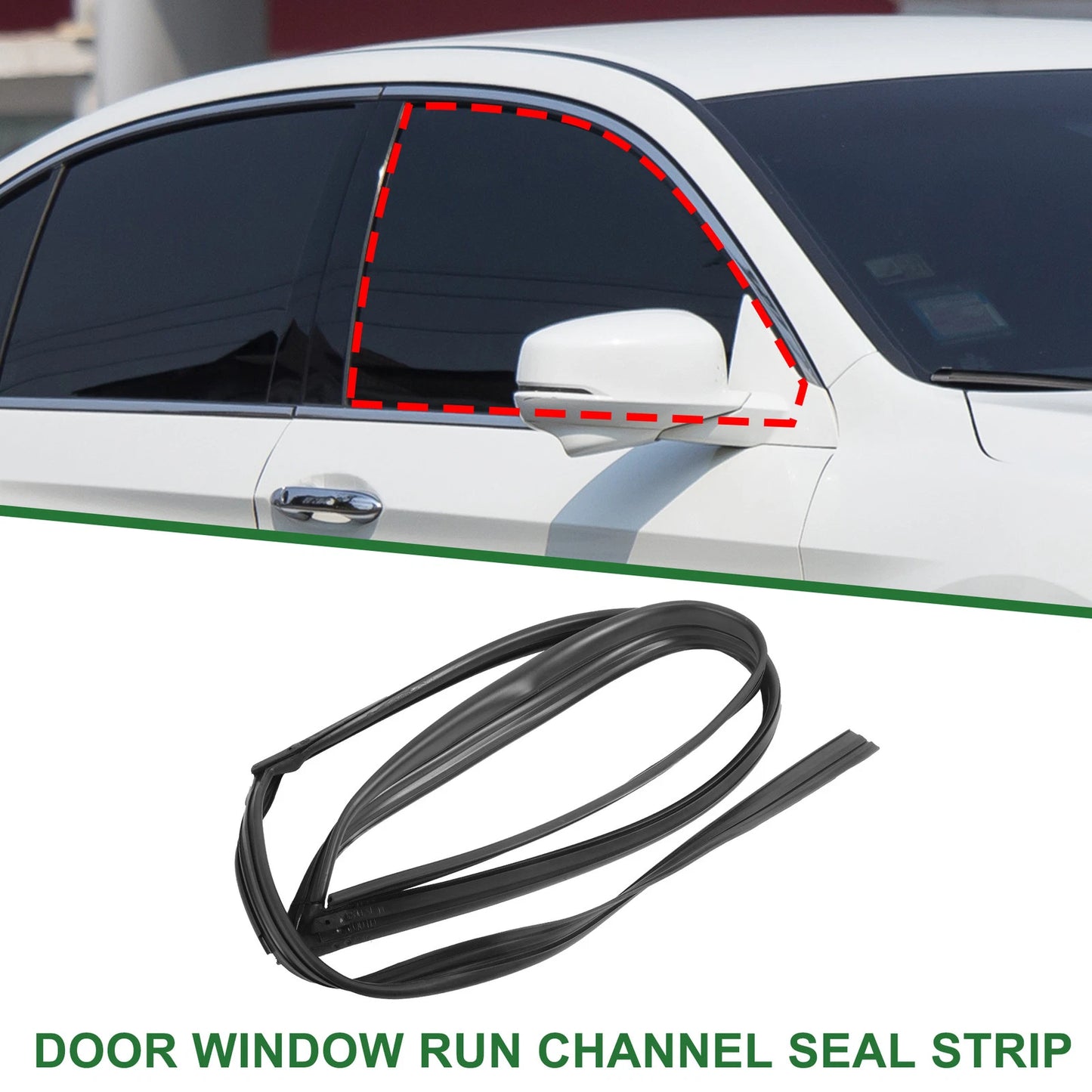 Front Right Door Window Run Channel Seal Strip for Honda Accord (No. 72235SV4003)