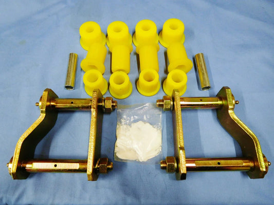 Rear Suspension Spring Greasable Shackle & Poly Bush Kit for Navara D40 (2005-2015)