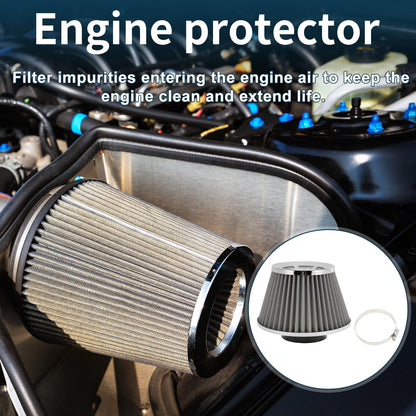 Set of 1 Engine Air Filter 76mm High Flow Mushroom Head for Car