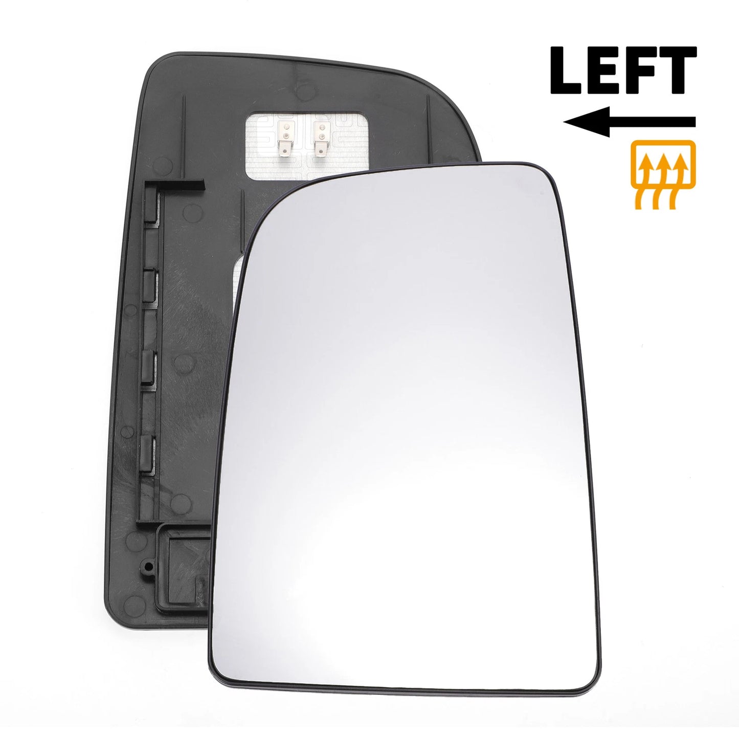 Left Upper Heated White Mirror Glass for Mercedes Sprinter (2006–2011)