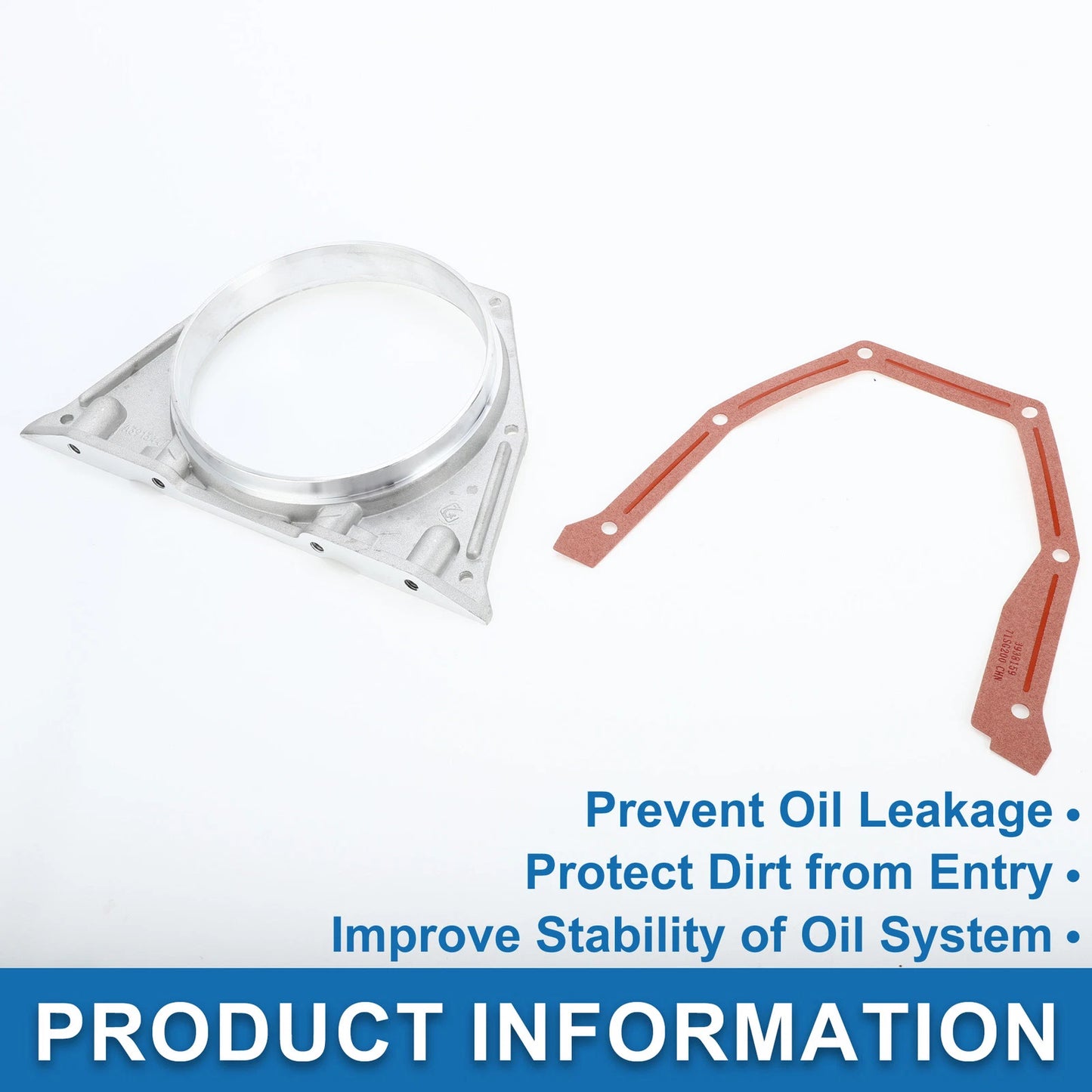 Crankshaft Oil Seal Housing w/ Gasket Kit for Dodge 5.9L (1989–2002) No. 3938159