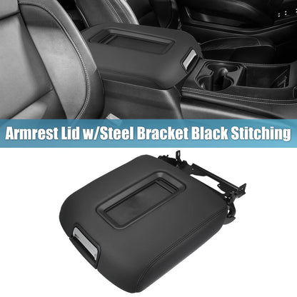 Center Console Armrest Lid Cover with Bracket for Chevy Silverado