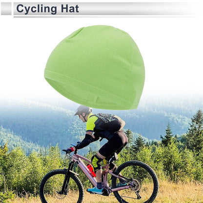 Cycling Hat for Keep Warm Light Green Desmooth Fabric (25.5x18cm) 1 Pcs
