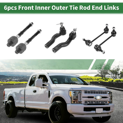 6pcs Front Suspension Kit Tie Rod End Sway Bar Link for Mercury Milan (2006–2009)