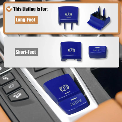 Auto H Button Cover for BMW F01 F02 F12 F10 F07 Blue