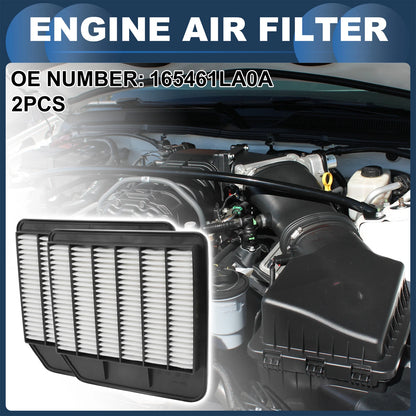 Set of 2 Engine Air Filters No.165461LA0A for Nissan Armada 5.6L (2017–2024)