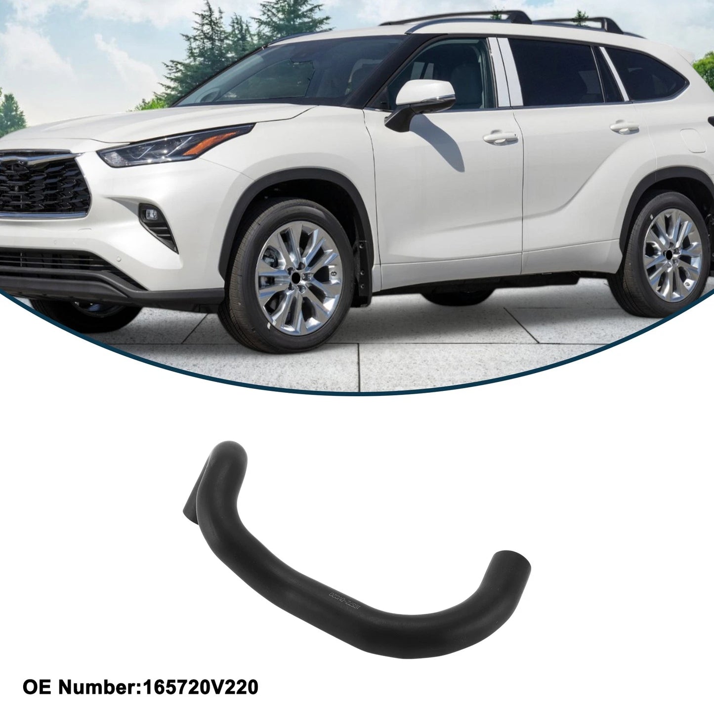 Lower Radiator Hose for Toyota Highlander (2015–2019) No. 16572-0V220