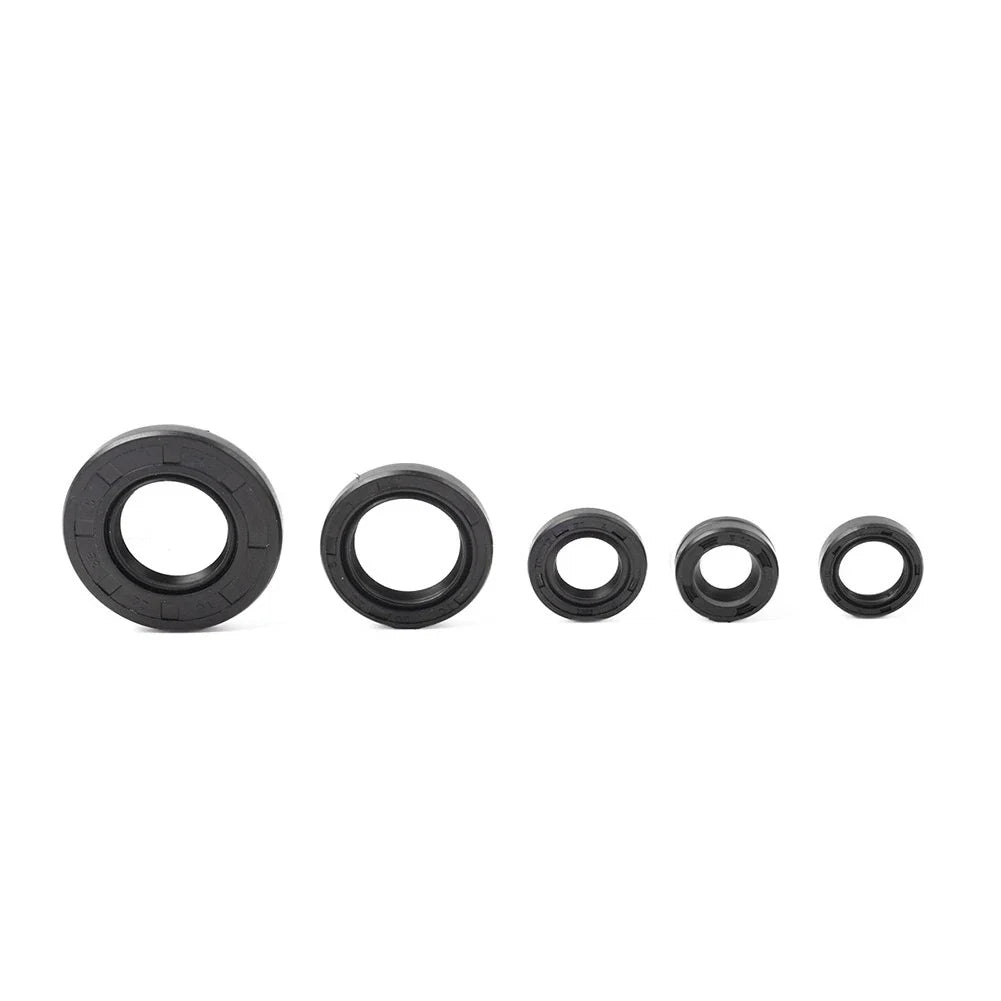 5Pcs Engine Gear Shaft Oil Seals for Yamaha YBR125 Motorcycle (2005-2016)