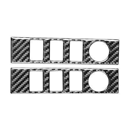 Carbon Black Central Console Volume Switch Cover Trim for Toyota Tundra (2014–2021)