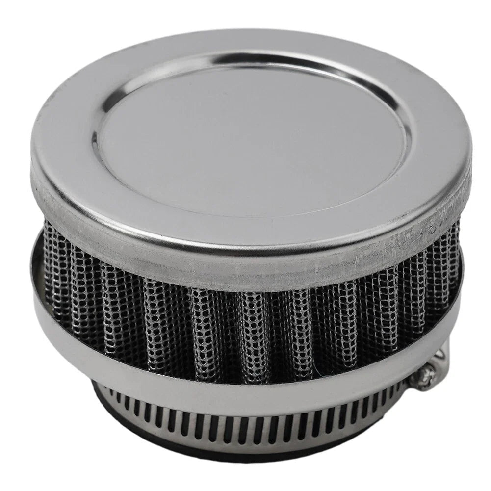 Air Filter Cleaner / 45MM Round Tapered Rubber Silver for Motorcycle