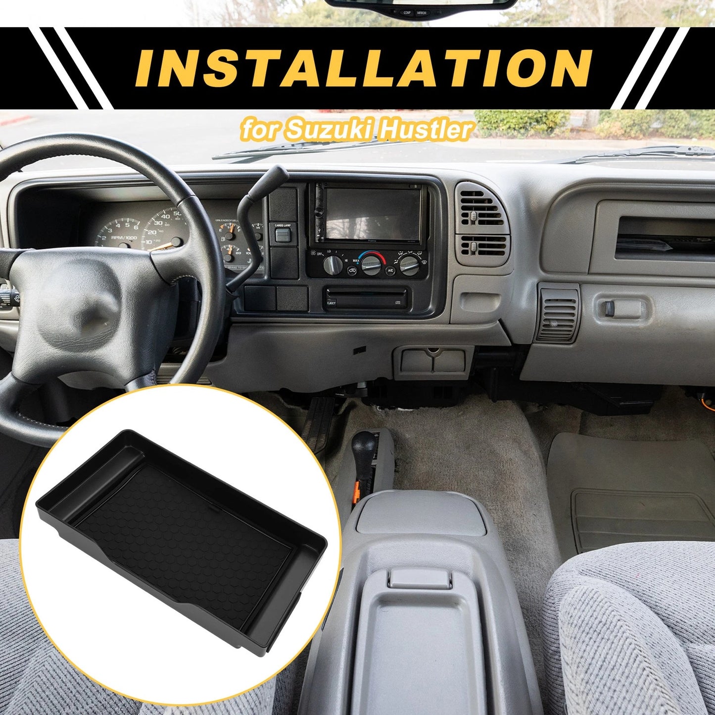 Center Console Armrest Organizer Tray for Suzuki Hustler (2014–2023)