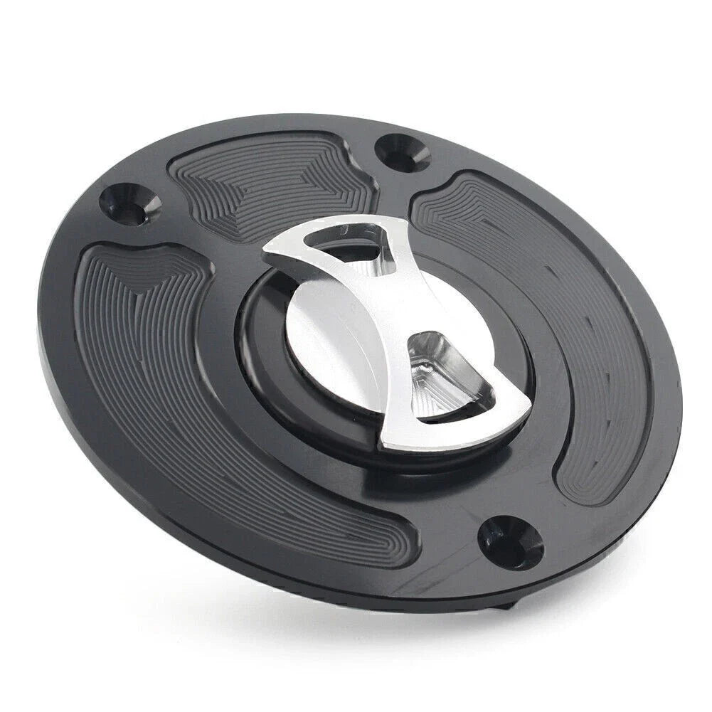 Keyless Fuel Gas Tank Cap Cover for Kawasaki ZX10R ZX9R (2004-2023)