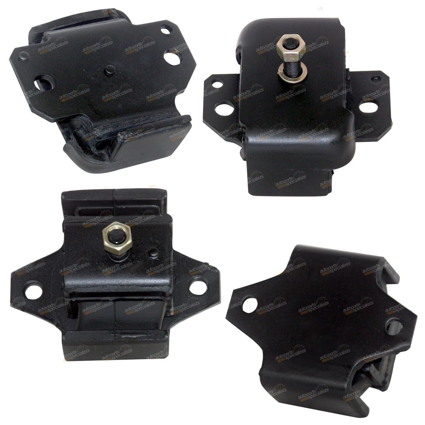 Set of 2 Engine + 2 Gearbox Mounts for Nissan Patrol GQ Y60 (1988–1991)