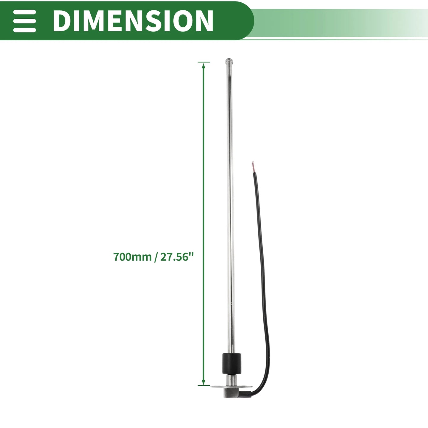 Fuel Sending Unit and Gauge Kit 0-190 Ohm for Boat Car Vehicle (0-190)